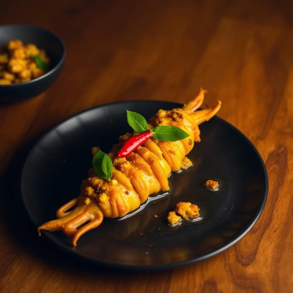 Golden hot butter cuttlefish